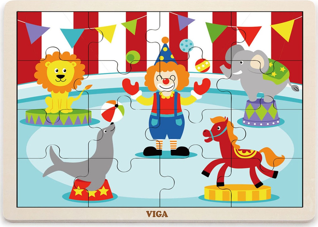 [51455] Circus Puzzle 16Pcs - Viga 51455