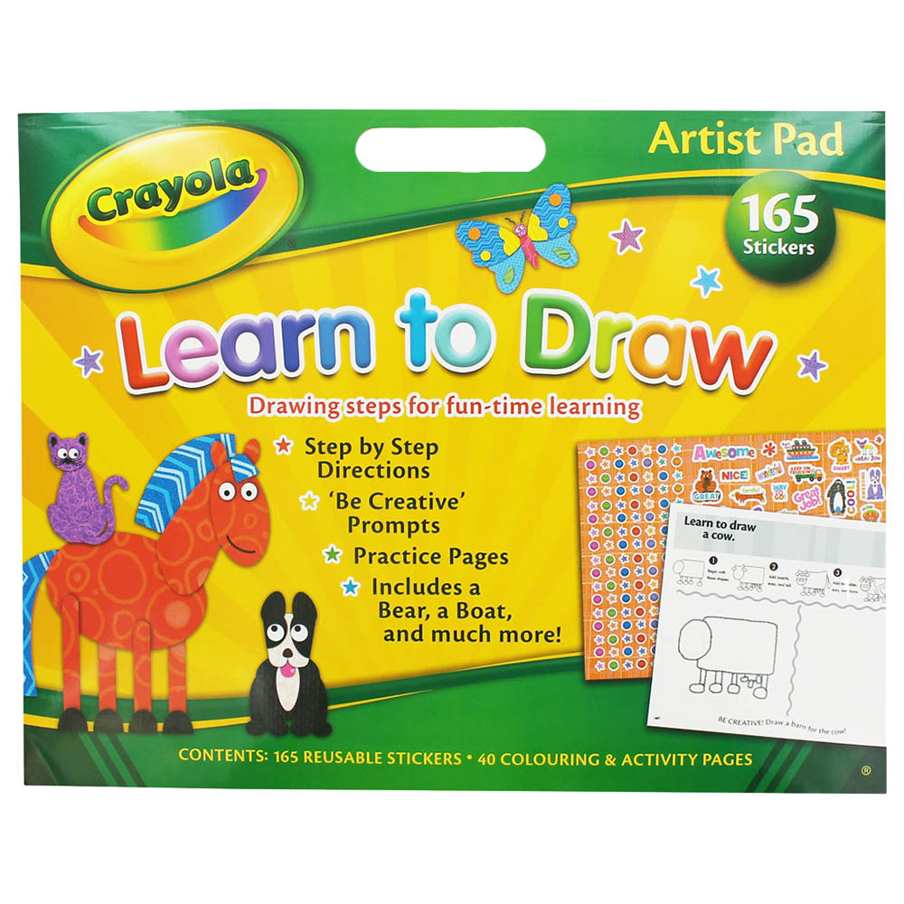 [9780857269669] Artist Pad (Learn to Draw) - Crayola 9780857269669