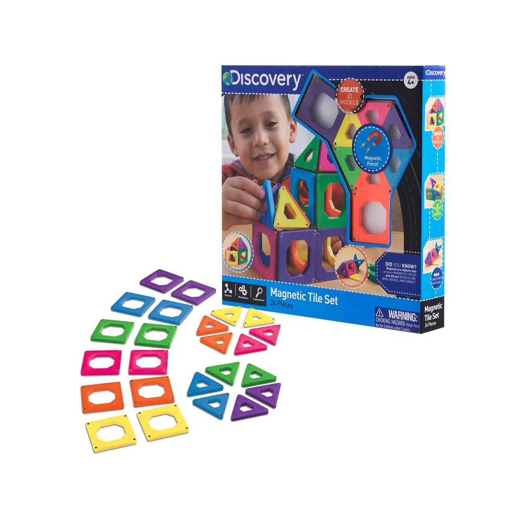 Magnetic Tiles 24Pcs - Discovery MB 4894088051292