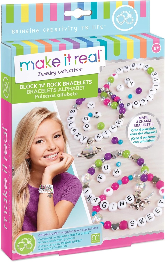 Block & Rock Charm Bracelets - MIR 1205