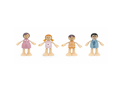[6971608440618] Doll Family 4Pcs - PolarB 44061