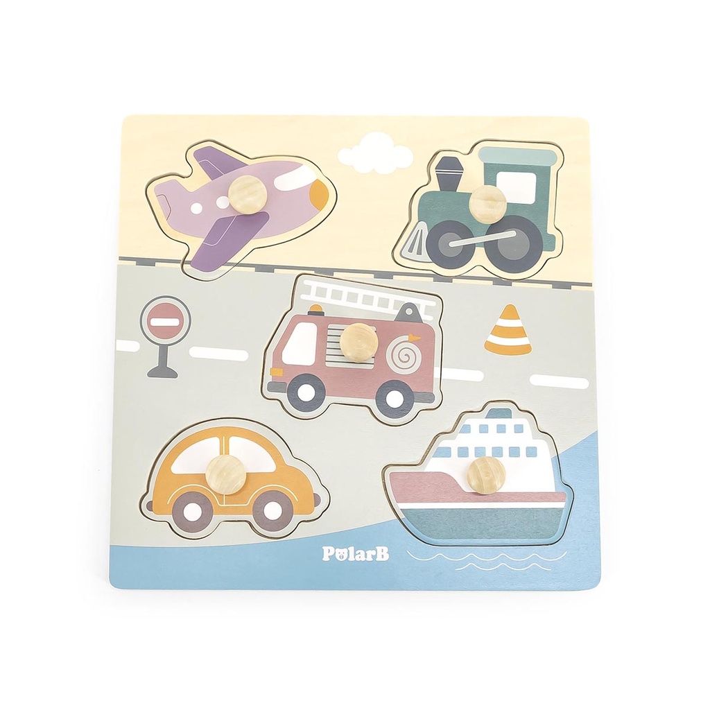 [6971608440694] Flat Puzzle: Transportation - PolarB 44069