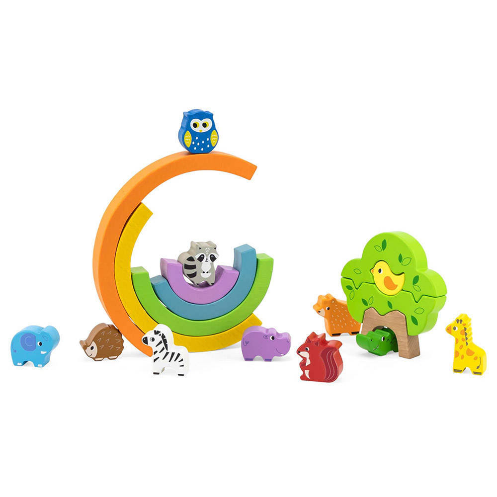 [6971608445903] Rainbow Balancing Blocks - Viga 44590