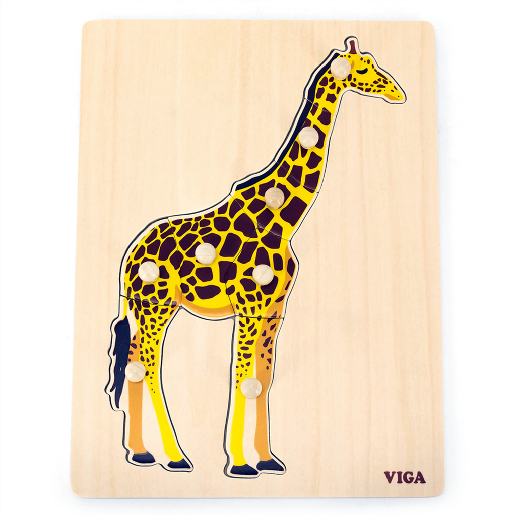 Montessori Puzzle: Giraffe - Viga 44605