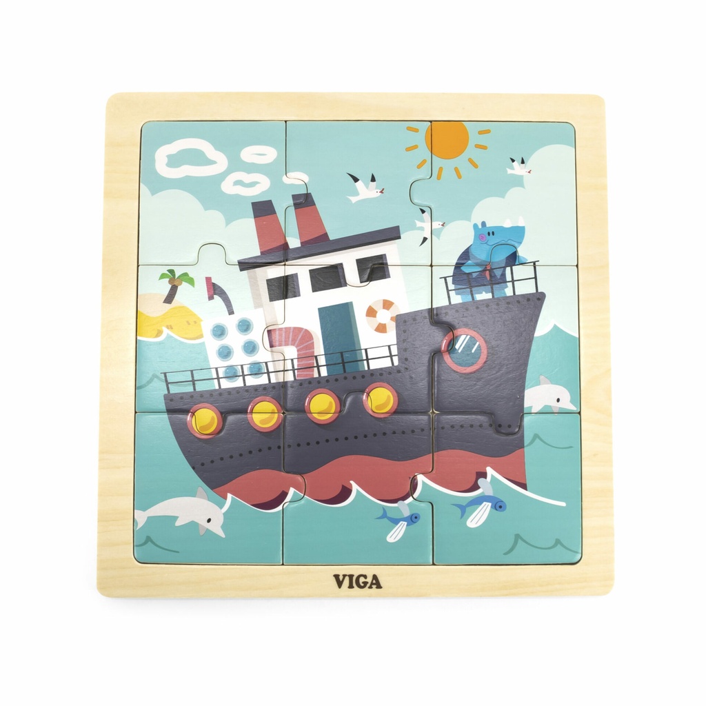 Ship Puzzle 9Pcs - Viga 44630