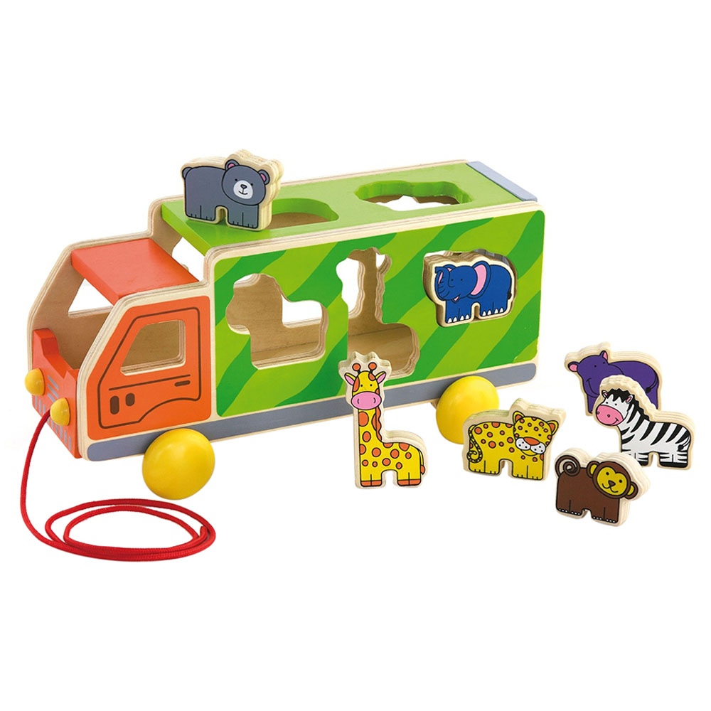 [6934510503444] Pull Along: Animal Truck - Viga 50344