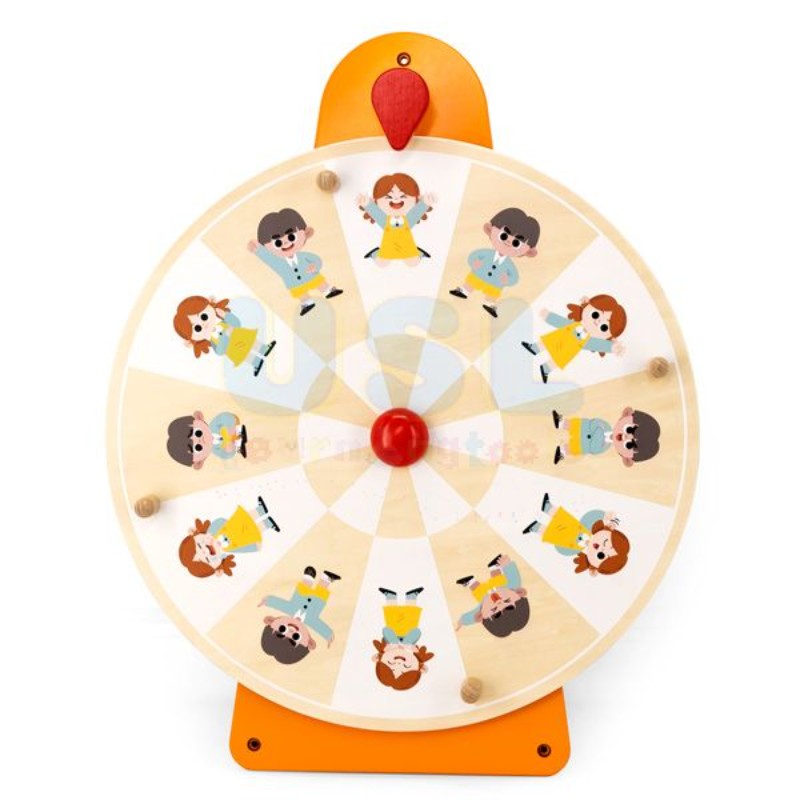 [6971608446337] Wall Toy: Movement and Facial Expression Turntable - Viga 44633