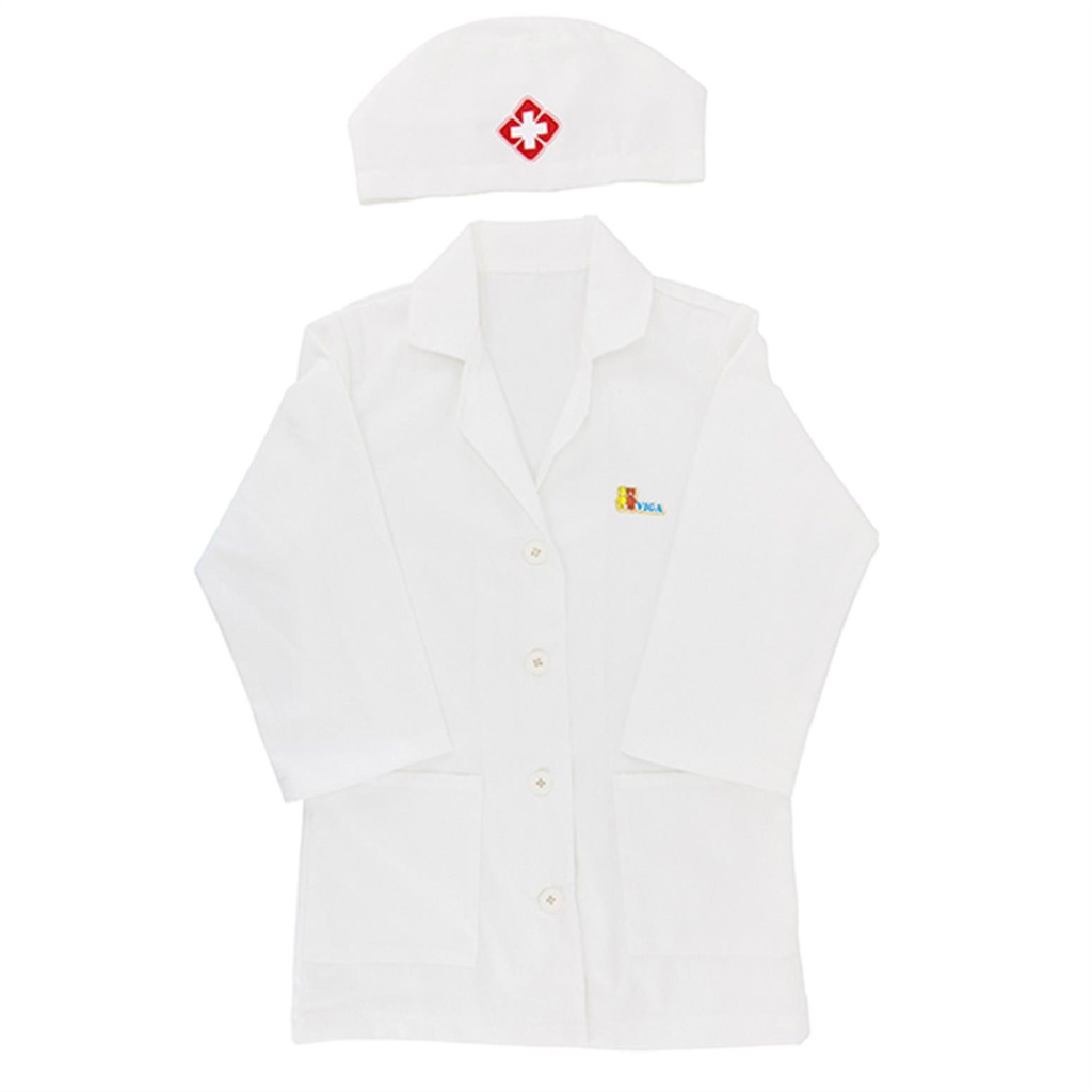 [6971608445750] Little Doctor Uniform & Hat - Viga 44575