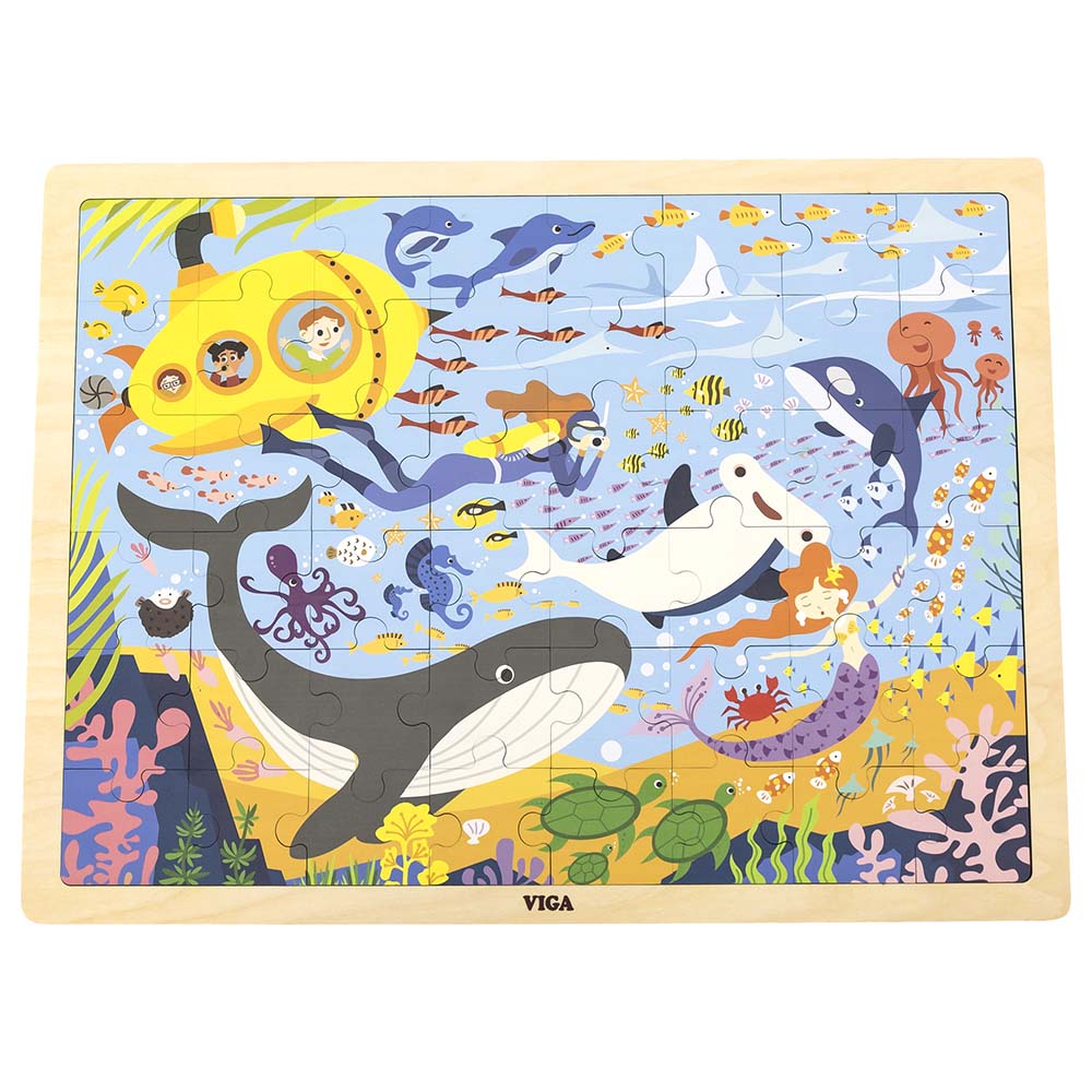 [6971608445835] Sea Life Puzzle 48Pcs - Viga 44583