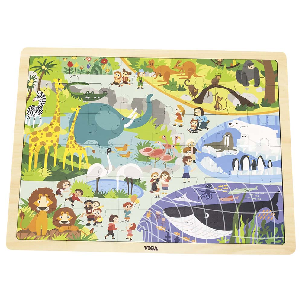 [6971608445873] Zoo Puzzle 48Pcs - Viga 44587