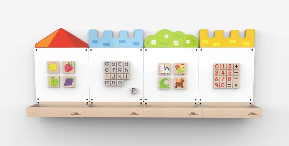 [6934510507756] Magnetic and Dry Erase Set castle - Viga 50775