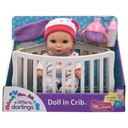 Baby Maziuna Doll in Crib 8" - BM3923