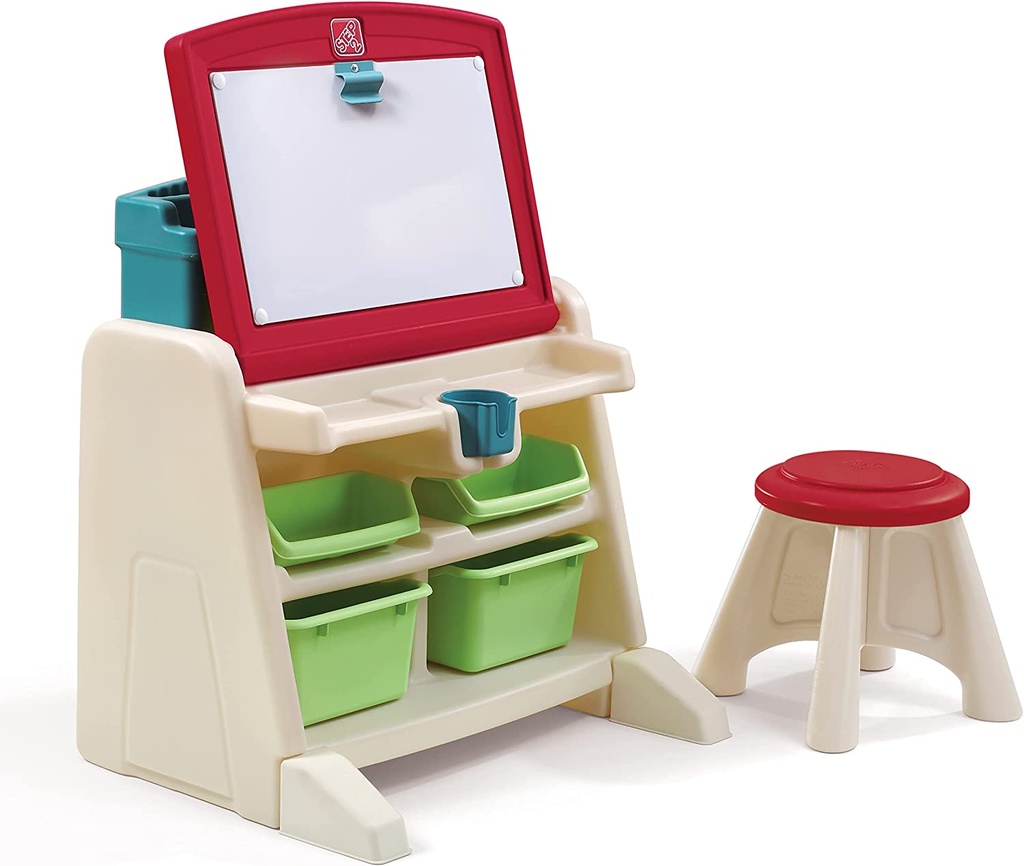 [836599] Flip & Doodle Easel Desk W/Stool -Step2 836599