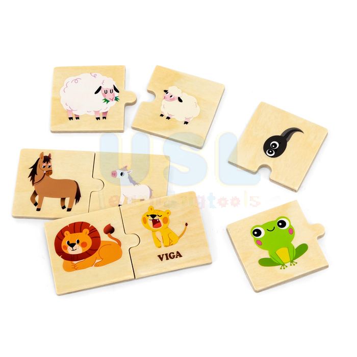 [6971608446481] Mom & Baby Puzzle Set - Viga 44648