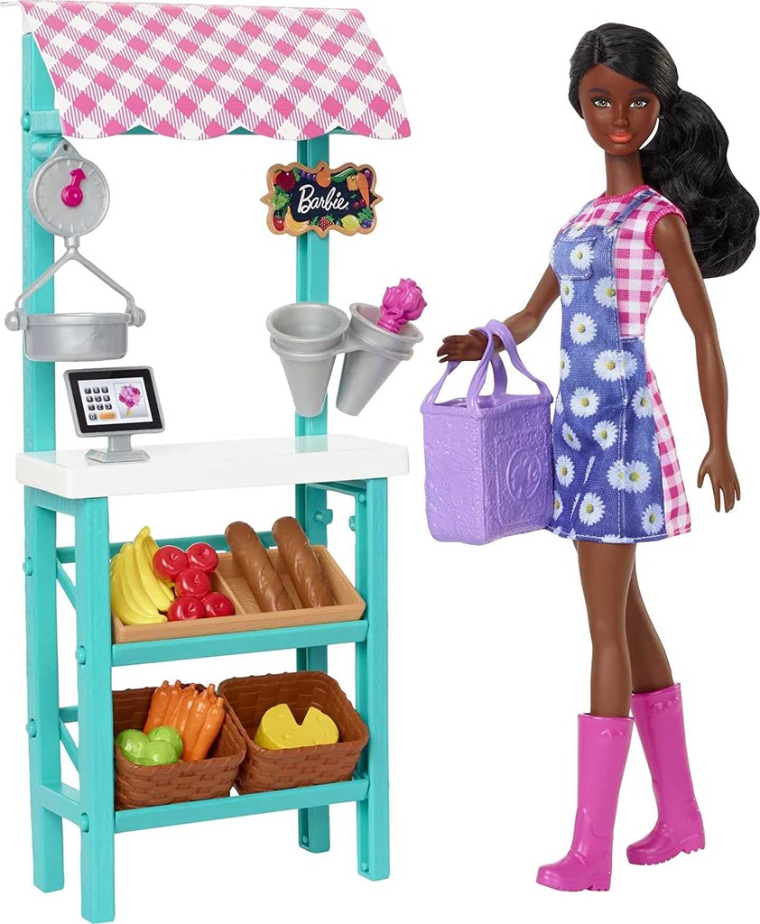 [194735015542] Barbie®Market Playset - HCN22