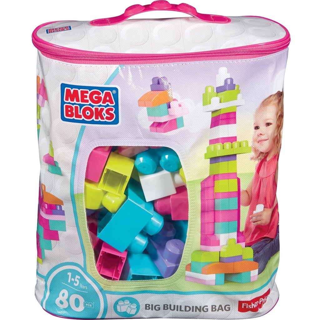 Mega Bloks 80pcs Pink - DCH62