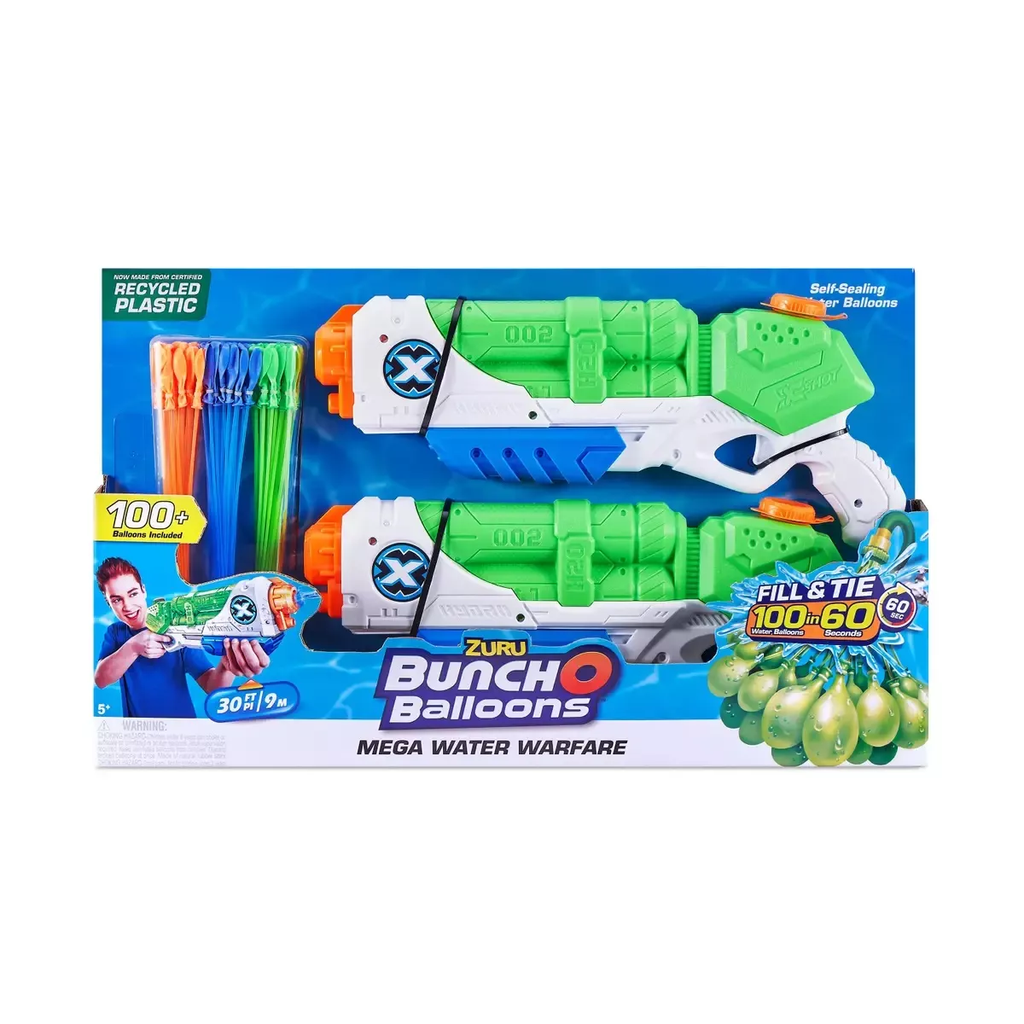 [193052025876] X-Shot Water Blaster 2 Medium Typhoon Thunders With 3 BOB