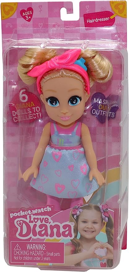 [840150210078] Love Diana - Hairdresser Value Doll - 6-inch