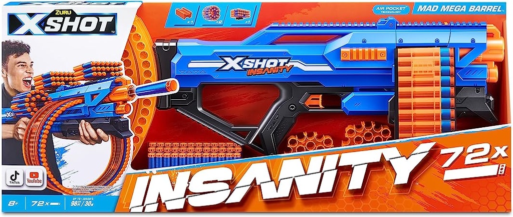 [4894680027398] X-Shot Insanity Mad Mega Barrel - 36609