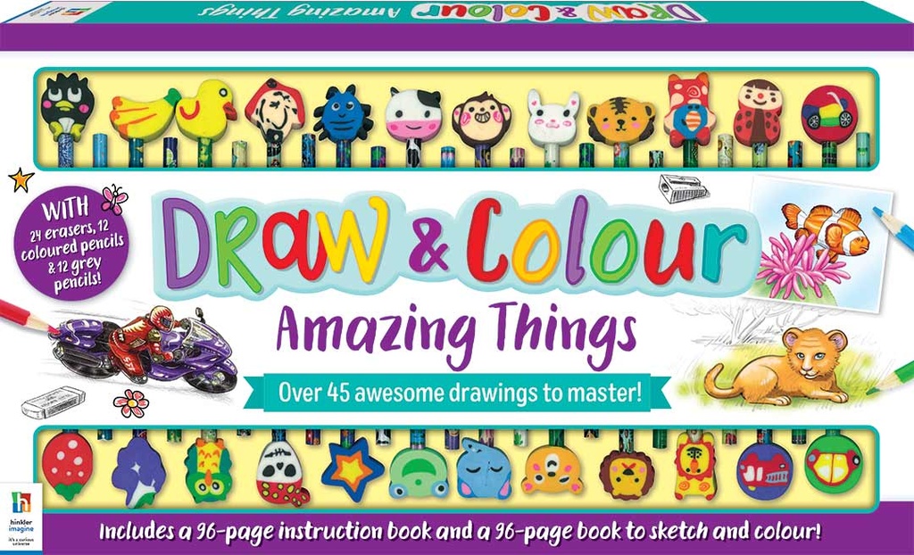 [9781865152110] Draw and Colour Amazing Things- 152110