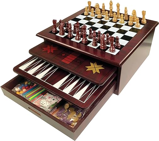 Game 12 in 1 Game Center Wood-6065368