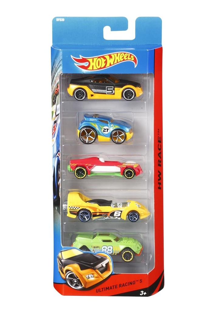 [74299018060]  Basic Car 5Pk Asst-HW 1806