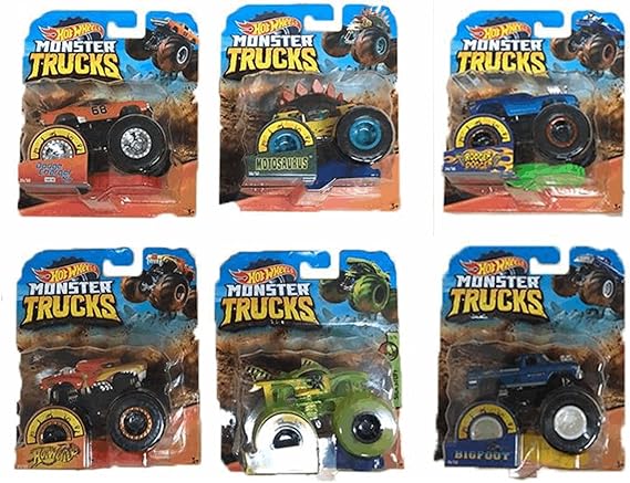  Monster Trucks1:64 Basic Asst-HW FYJ44