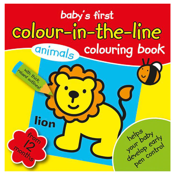Colour-in- the- line Animals Book -2454