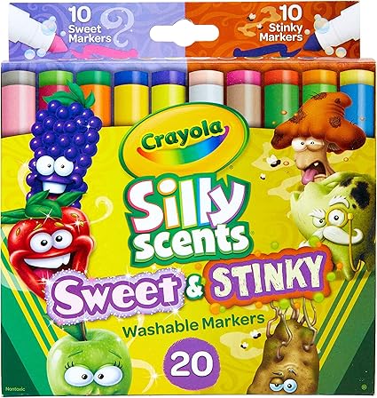 10 Ct Silly Scents  Broad Line Washable Markers-CY 8274