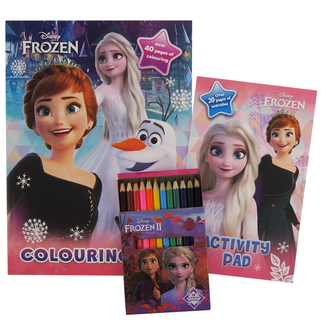 [764460897722] Frozen A4 Activity Books W Pencils -DS89772