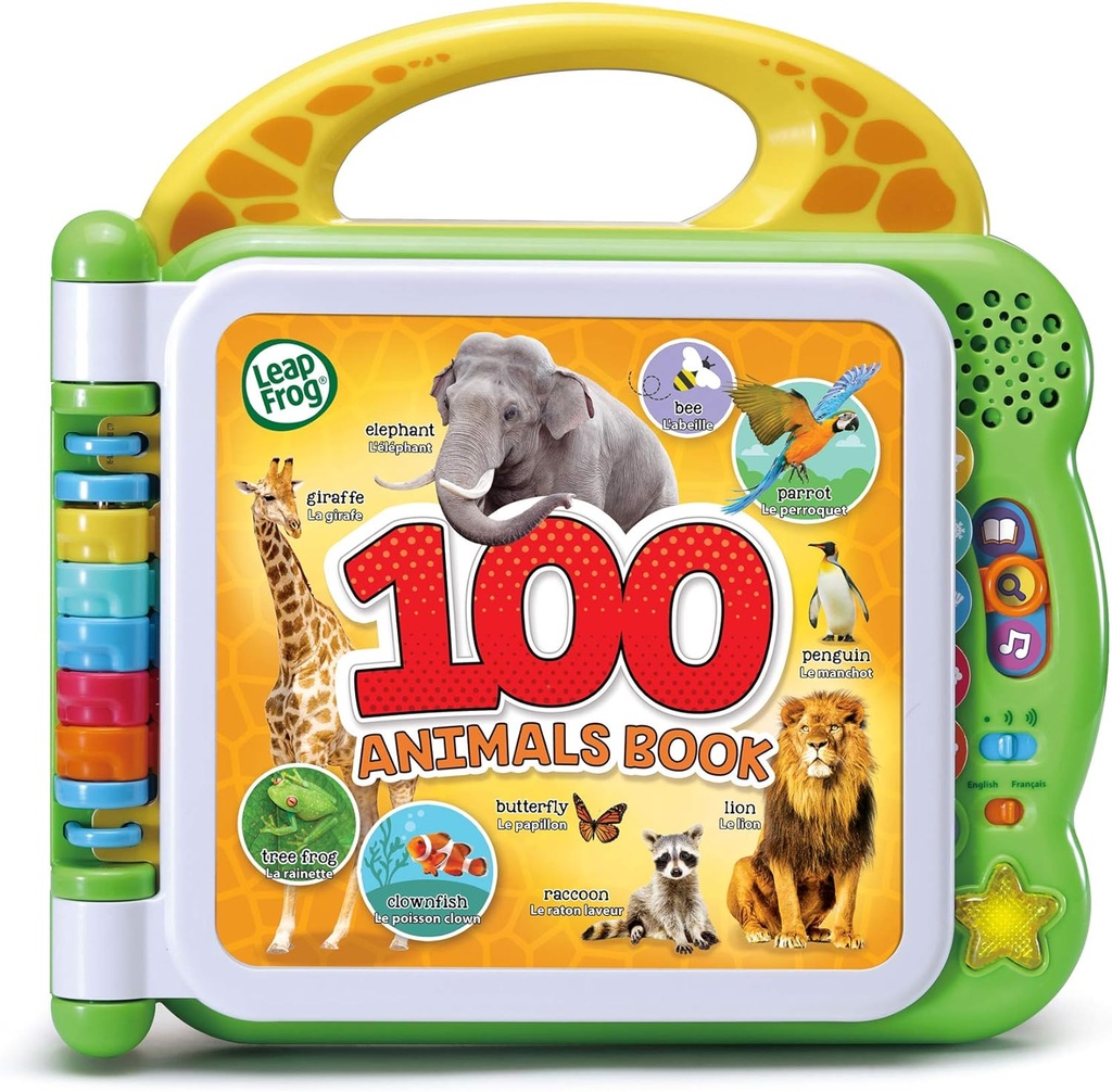 كتاب ليب فروج 100 حيوان باللغة الإنجليزية+ الفرنساوي - 80-609543