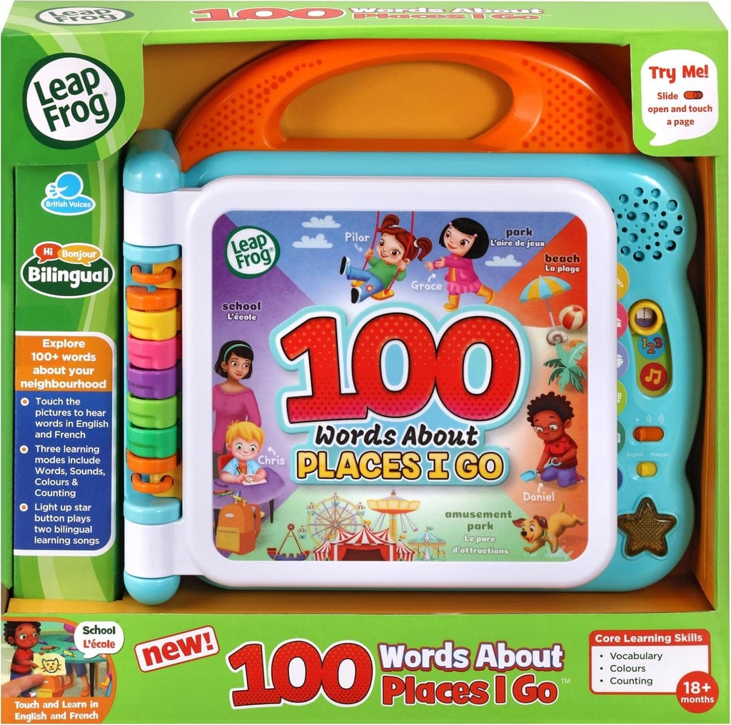 LeapFrog 100 Words About Place I Go Eng+Fr - 80-613043