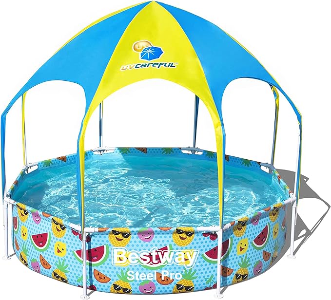 BW 2.44m x 51cm Splash-in-Shade Play Pool-56432