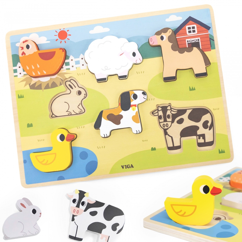Chunky Puzzle Farm-Viga 44702