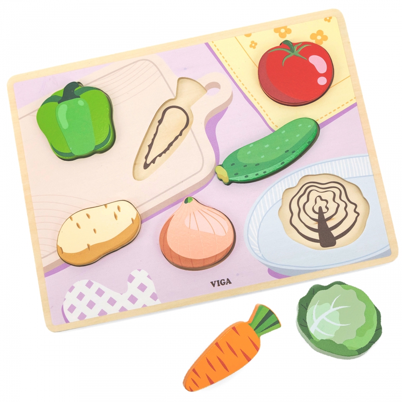 Chunky Puzzle Vegetables-Viga 44703