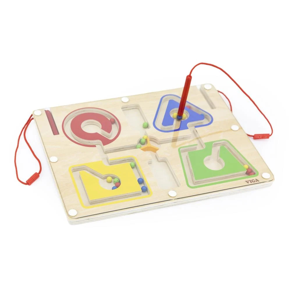 [6971608447464] Magnetic Maze Colouring Sorting and Shape Tracing-Viga 44746
