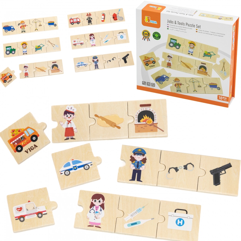 [6971608447495] Jobs & Tools Puzzle Set-Viga 44749
