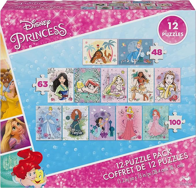 [8008324086566]  PUZZLE 2 x 12 PRINCESS -86566