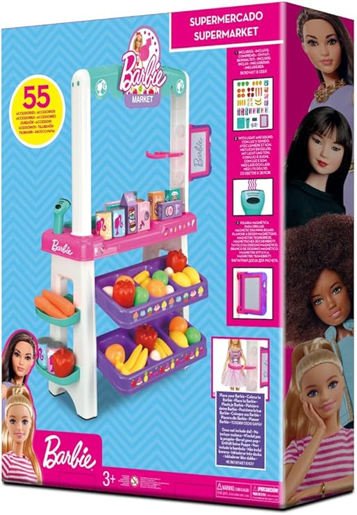 [8436547416745] BARBIE SUPERMARKET W/LIGHT AND SOUND-5135