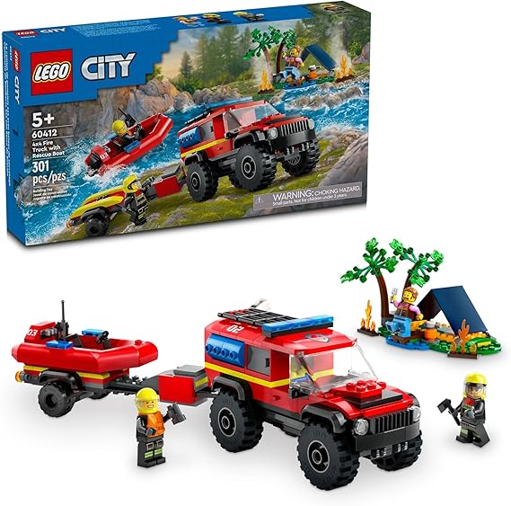 شاحنة إطفاء 4X4 مع وحدة إنقاذ - ليجو 60412