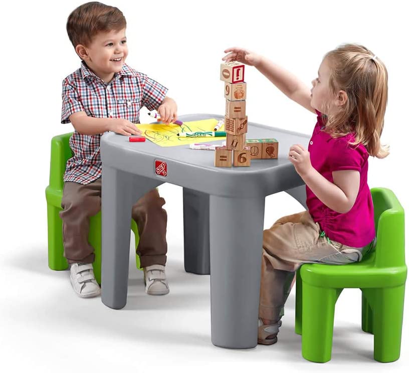 [733538854493] MIGHTY MY SIZE TABLE & CHAIRS SET GREEN-Step2 854499