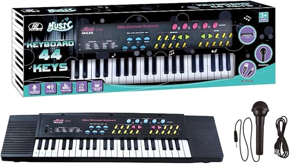 P.JOY MUSIC KEYBOARD 44KEYS WITH MIC -MLS3738