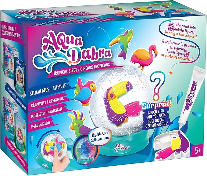 AquaDabra Tropical Birds Water Globe-322-24