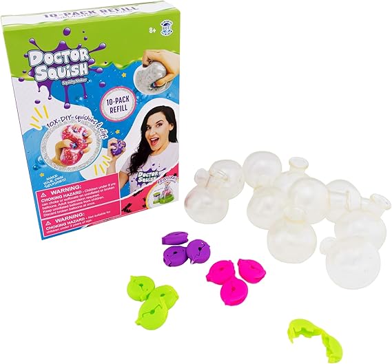 [4897046474737]  REFILL V2 10 BALLOONS & CLIPS-DR SQUISH 38687