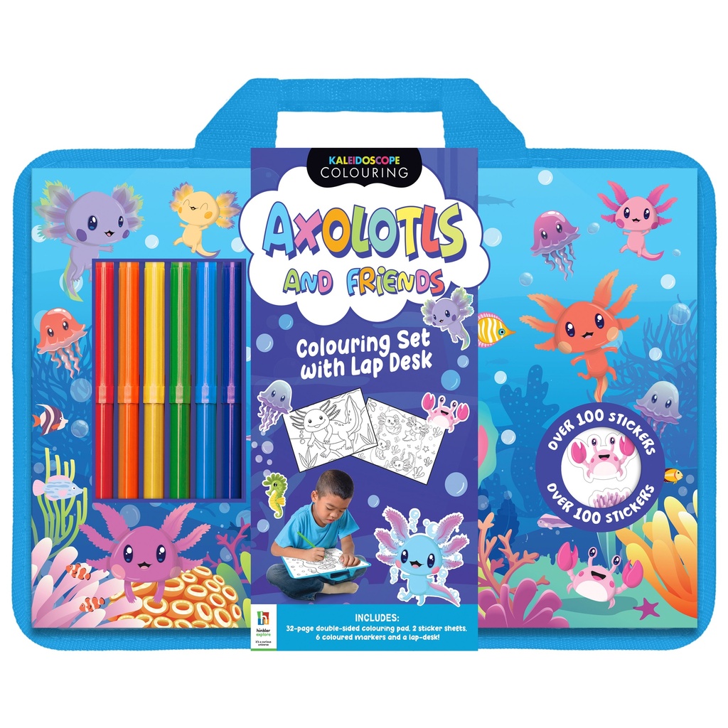 [9781488911767] Axolotls and Friends Colouring Set-HBM00136