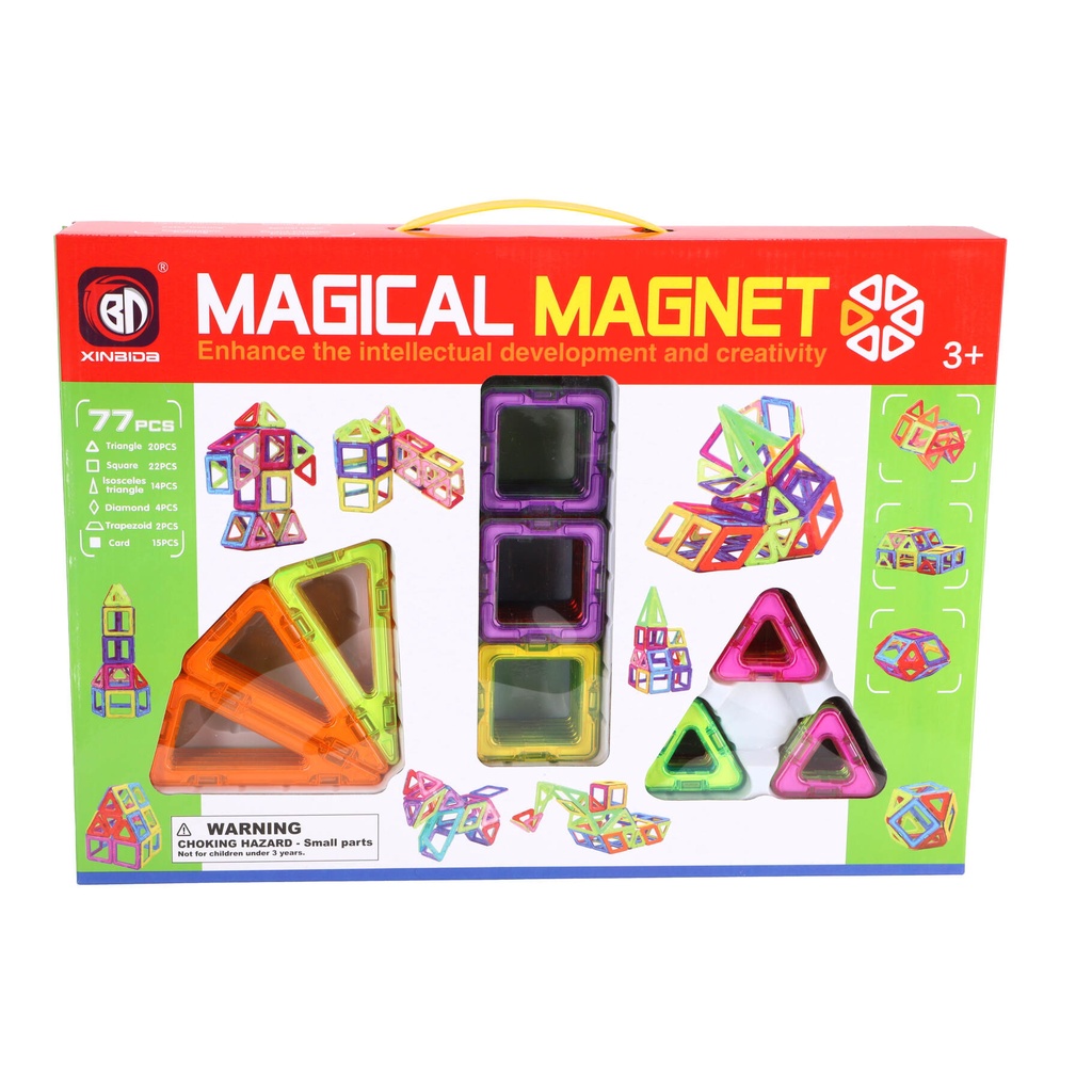 [6587545127057] Magical Magnet 77Pcs -705 XINBIDA