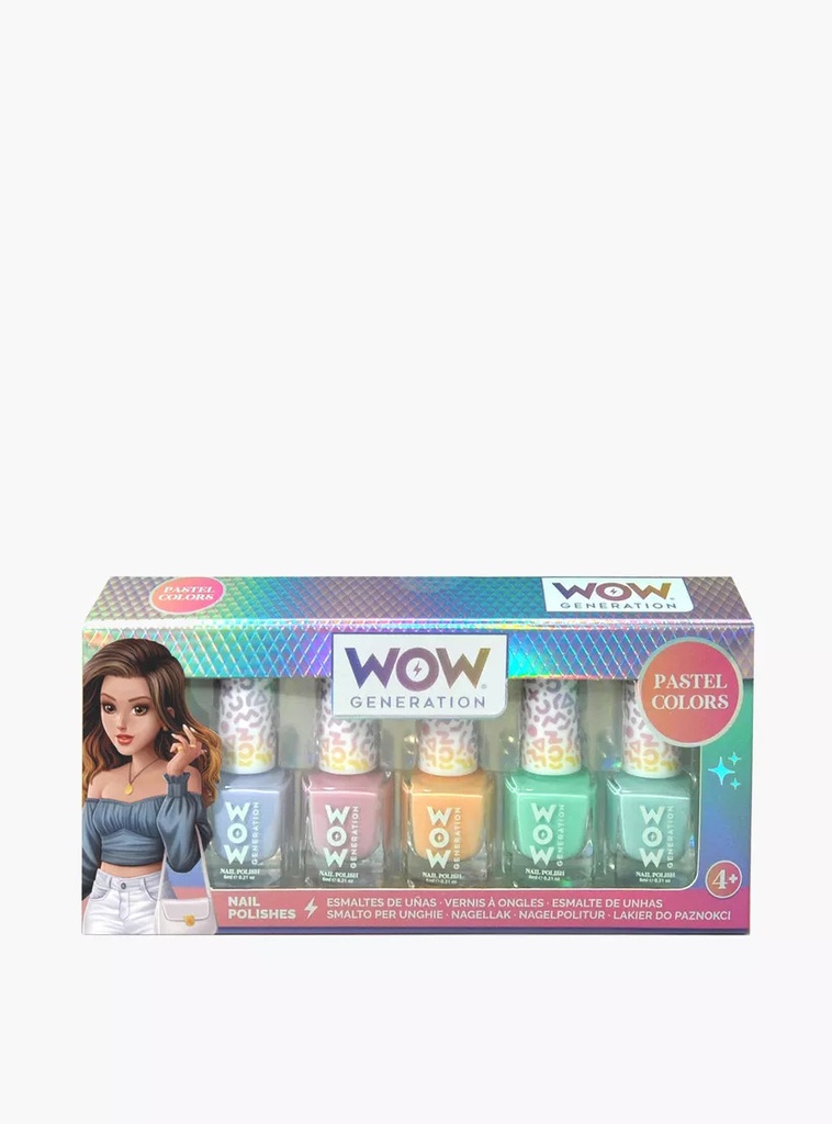 [8435507867122] NAIL POLISH PACK OF 5 BOTTLES -WOW00018