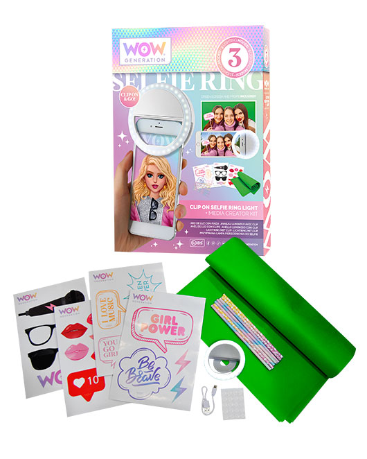 [8435507867184] SELFIE LIGHT WITH ACCESSORIES -WOW00024