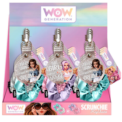 2 IN 1 SCRUNCHIE & KEYCHAIN  -WOW00093