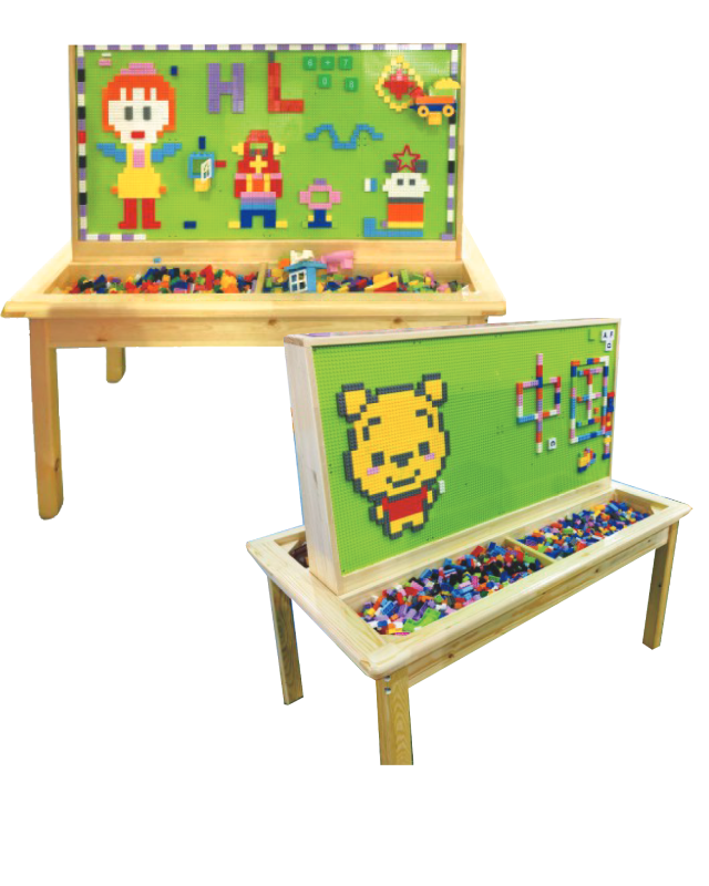 [6949757020098] DOUBLE SIDE BOARD TABLE WITH BLOCKS V1-HL2009